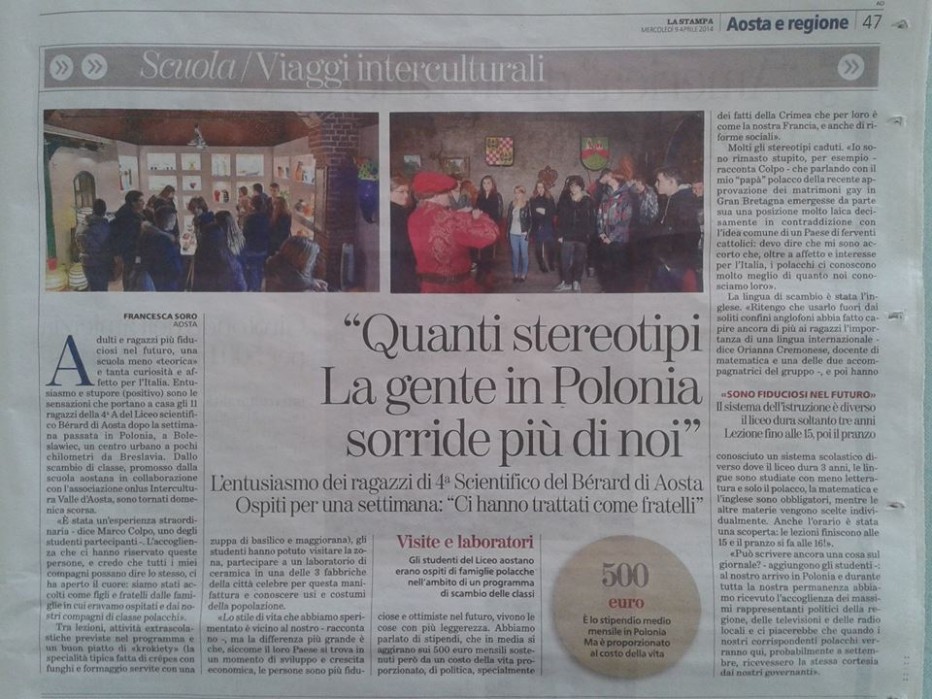 Włoska prasa o naszej wymianie